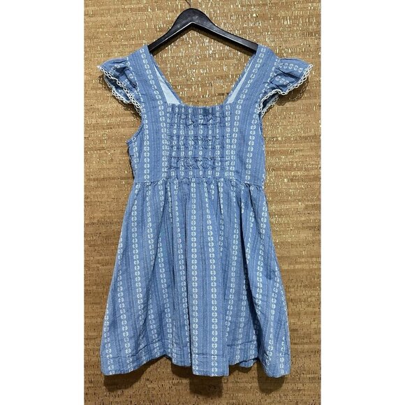 Peyton & Parker Large Dress Cotton Short Sleeve Cottagecore Coastal Romance - Picture 3 of 9